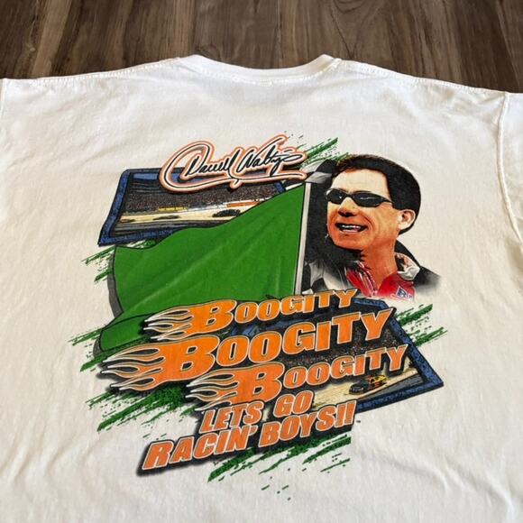 Vintage Darrell Waltrip NASCAR T-Shirt Men's Size XXL Boogity White Racing - Picture 6 of 7